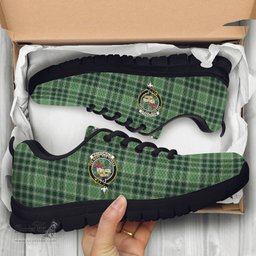 ScotsTee Shop Scottish MacDonald Lord of the Isles Hunting Clan Crest Tartan Sneakers Tartan Casual Shoes