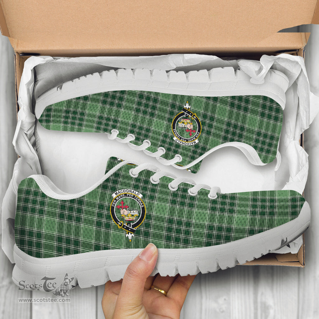 ScotsTee Shop Scottish MacDonald Lord of the Isles Hunting Clan Crest Tartan Sneakers Tartan Casual Shoes
