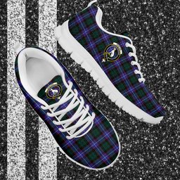 ScotsTee Shop Scottish Hunter Modern Clan Crest Tartan Sneakers Tartan Casual Shoes