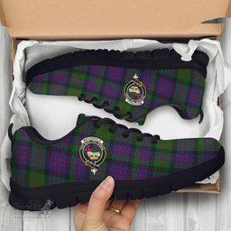ScotsTee Shop Scottish MacDonald Clan Crest Tartan Sneakers Tartan Casual Shoes