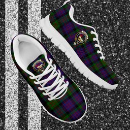 ScotsTee Shop Scottish MacDonald Clan Crest Tartan Sneakers Tartan Casual Shoes