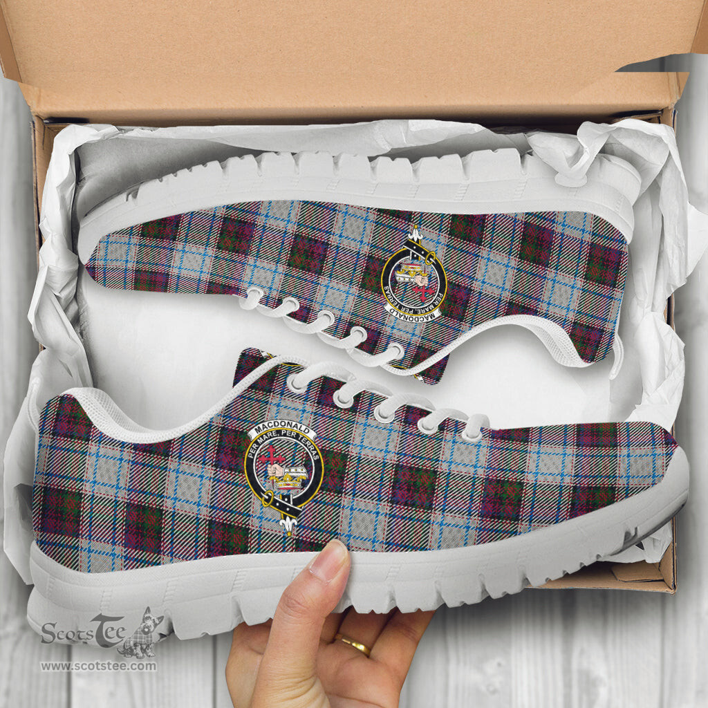 ScotsTee Shop Scottish MacDonald Dress Ancient Clan Crest Tartan Sneakers Tartan Casual Shoes