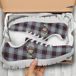 ScotsTee Shop Scottish MacDonald Dress Ancient Clan Crest Tartan Sneakers Tartan Casual Shoes