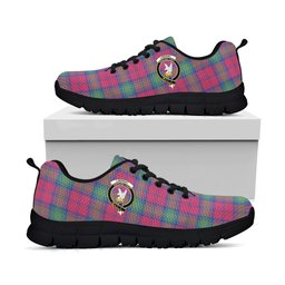 ScotsTee Shop Scottish Lindsay Ancient Clan Crest Tartan Sneakers Tartan Casual Shoes