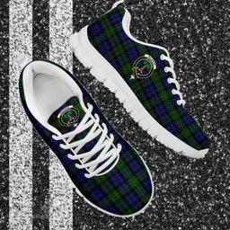 ScotsTee Shop Scottish MacEwan Clan Crest Tartan Sneakers Tartan Casual Shoes