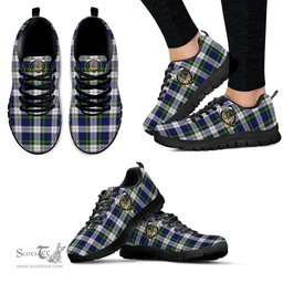 ScotsTee Shop Scottish Gordon Dress Modern Clan Crest Tartan Sneakers Tartan Casual Shoes