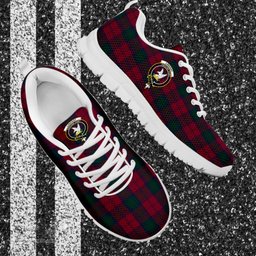 ScotsTee Shop Scottish Lindsay Clan Crest Tartan Sneakers Tartan Casual Shoes