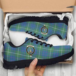 ScotsTee Shop Scottish MacIntyre Hunting Ancient Clan Crest Tartan Sneakers Tartan Casual Shoes