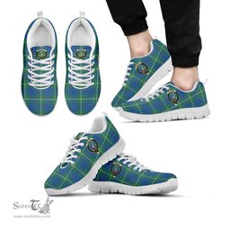 ScotsTee Shop Scottish MacIntyre Hunting Ancient Clan Crest Tartan Sneakers Tartan Casual Shoes