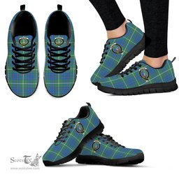 ScotsTee Shop Scottish MacIntyre Hunting Ancient Clan Crest Tartan Sneakers Tartan Casual Shoes
