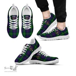 ScotsTee Shop Scottish MacIntyre Inglis Clan Crest Tartan Sneakers Tartan Casual Shoes
