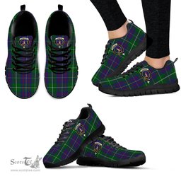 ScotsTee Shop Scottish MacIntyre Inglis Clan Crest Tartan Sneakers Tartan Casual Shoes