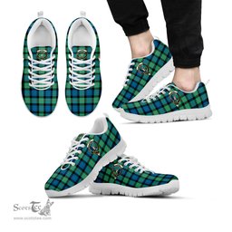 ScotsTee Shop Scottish Gunn Ancient Clan Crest Tartan Sneakers Tartan Casual Shoes