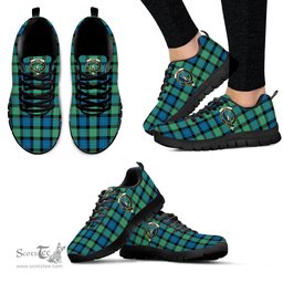 ScotsTee Shop Scottish Gunn Ancient Clan Crest Tartan Sneakers Tartan Casual Shoes