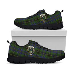 ScotsTee Shop Scottish MacInnes Clan Crest Tartan Sneakers Tartan Casual Shoes