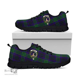 ScotsTee Shop Scottish Lumsden Green Clan Crest Tartan Sneakers Tartan Casual Shoes