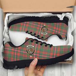 ScotsTee Shop Scottish MacKinnon Ancient Clan Crest Tartan Sneakers Tartan Casual Shoes