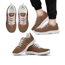 ScotsTee Shop Scottish MacKinnon Ancient Clan Crest Tartan Sneakers Tartan Casual Shoes
