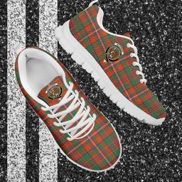 ScotsTee Shop Scottish MacKinnon Ancient Clan Crest Tartan Sneakers Tartan Casual Shoes