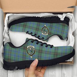 ScotsTee Shop Scottish MacInnes Ancient Clan Crest Tartan Sneakers Tartan Casual Shoes