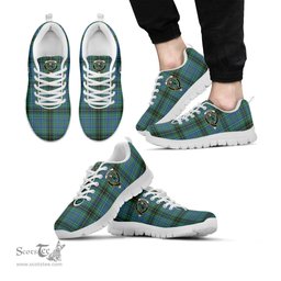ScotsTee Shop Scottish MacInnes Ancient Clan Crest Tartan Sneakers Tartan Casual Shoes