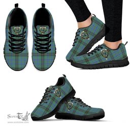 ScotsTee Shop Scottish MacInnes Ancient Clan Crest Tartan Sneakers Tartan Casual Shoes