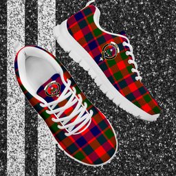 ScotsTee Shop Scottish Gow of Skeoch Clan Crest Tartan Sneakers Tartan Casual Shoes