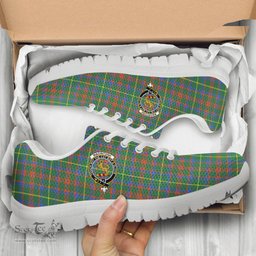ScotsTee Shop Scottish MacIntosh Hunting Ancient Clan Crest Tartan Sneakers Tartan Casual Shoes