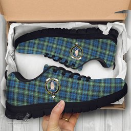 ScotsTee Shop Scottish Lamont Ancient Clan Crest Tartan Sneakers Tartan Casual Shoes