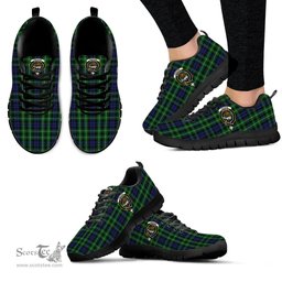 ScotsTee Shop Scottish Graham of Montrose Clan Crest Tartan Sneakers Tartan Casual Shoes