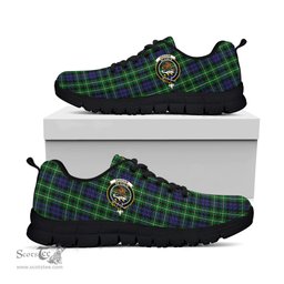 ScotsTee Shop Scottish Graham of Montrose Clan Crest Tartan Sneakers Tartan Casual Shoes
