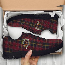 ScotsTee Shop Scottish MacAlister of Skye Clan Crest Tartan Sneakers Tartan Casual Shoes
