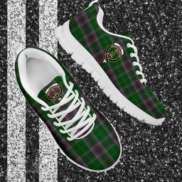ScotsTee Shop Scottish Gray Hunting Clan Crest Tartan Sneakers Tartan Casual Shoes