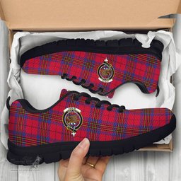 ScotsTee Shop Scottish Leslie Modern Clan Crest Tartan Sneakers Tartan Casual Shoes