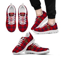 ScotsTee Shop Scottish Leslie Modern Clan Crest Tartan Sneakers Tartan Casual Shoes