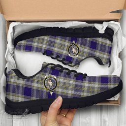 ScotsTee Shop Scottish Livingston Dress Clan Crest Tartan Sneakers Tartan Casual Shoes