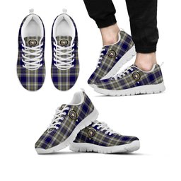 ScotsTee Shop Scottish Livingston Dress Clan Crest Tartan Sneakers Tartan Casual Shoes