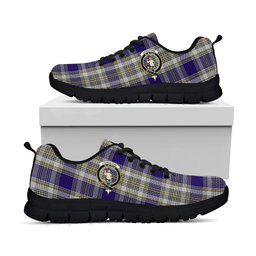 ScotsTee Shop Scottish Livingston Dress Clan Crest Tartan Sneakers Tartan Casual Shoes