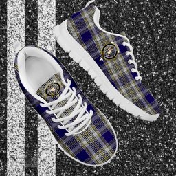 ScotsTee Shop Scottish Livingston Dress Clan Crest Tartan Sneakers Tartan Casual Shoes