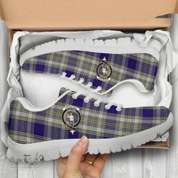 ScotsTee Shop Scottish Livingston Dress Clan Crest Tartan Sneakers Tartan Casual Shoes