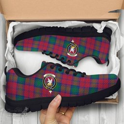 ScotsTee Shop Scottish Lindsay Modern Clan Crest Tartan Sneakers Tartan Casual Shoes