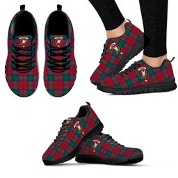 ScotsTee Shop Scottish Lindsay Modern Clan Crest Tartan Sneakers Tartan Casual Shoes
