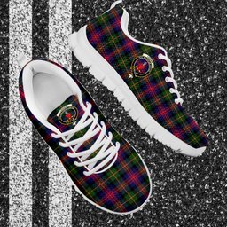 ScotsTee Shop Scottish Logan Modern Clan Crest Tartan Sneakers Tartan Casual Shoes