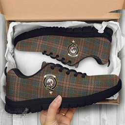 ScotsTee Shop Scottish Kennedy Weathered Clan Crest Tartan Sneakers Tartan Casual Shoes