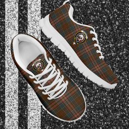 ScotsTee Shop Scottish Kennedy Weathered Clan Crest Tartan Sneakers Tartan Casual Shoes