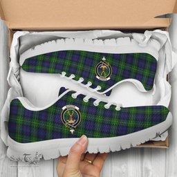 ScotsTee Shop Scottish Gordon Clan Crest Tartan Sneakers Tartan Casual Shoes
