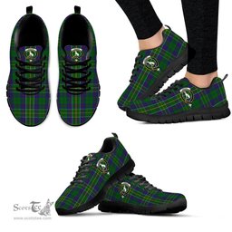ScotsTee Shop Scottish Hunter of Hunterston Clan Crest Tartan Sneakers Tartan Casual Shoes