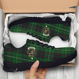 ScotsTee Shop Scottish MacAulay of Lewis Clan Crest Tartan Sneakers Tartan Casual Shoes