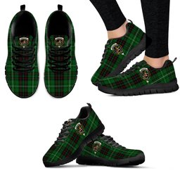 ScotsTee Shop Scottish MacAulay of Lewis Clan Crest Tartan Sneakers Tartan Casual Shoes