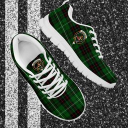 ScotsTee Shop Scottish MacAulay of Lewis Clan Crest Tartan Sneakers Tartan Casual Shoes